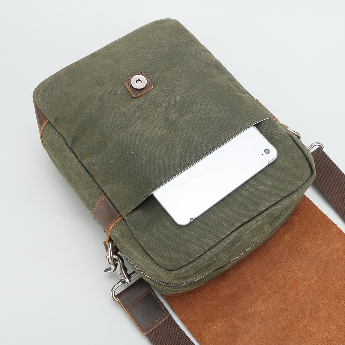 Rome Canvas Messenger Bag