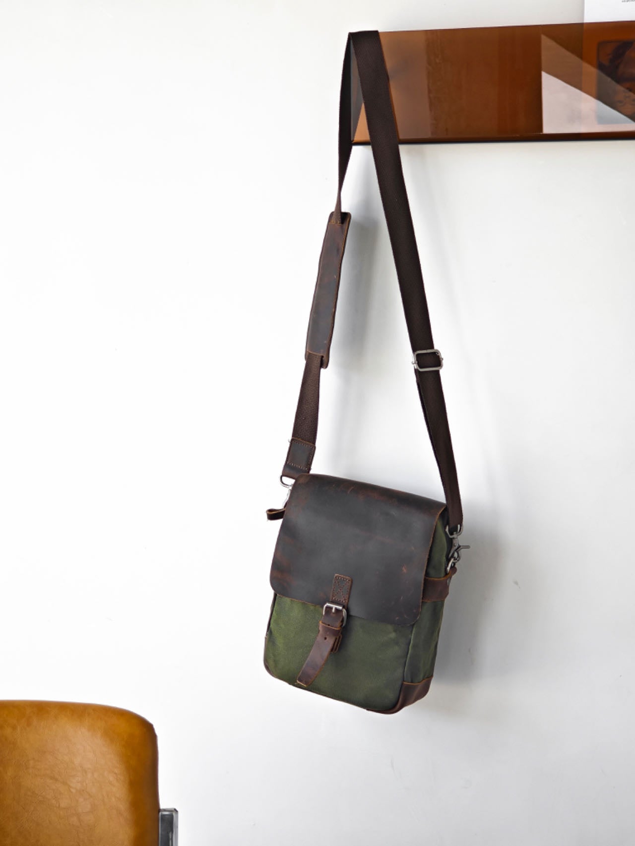 Rome Canvas Messenger Bag