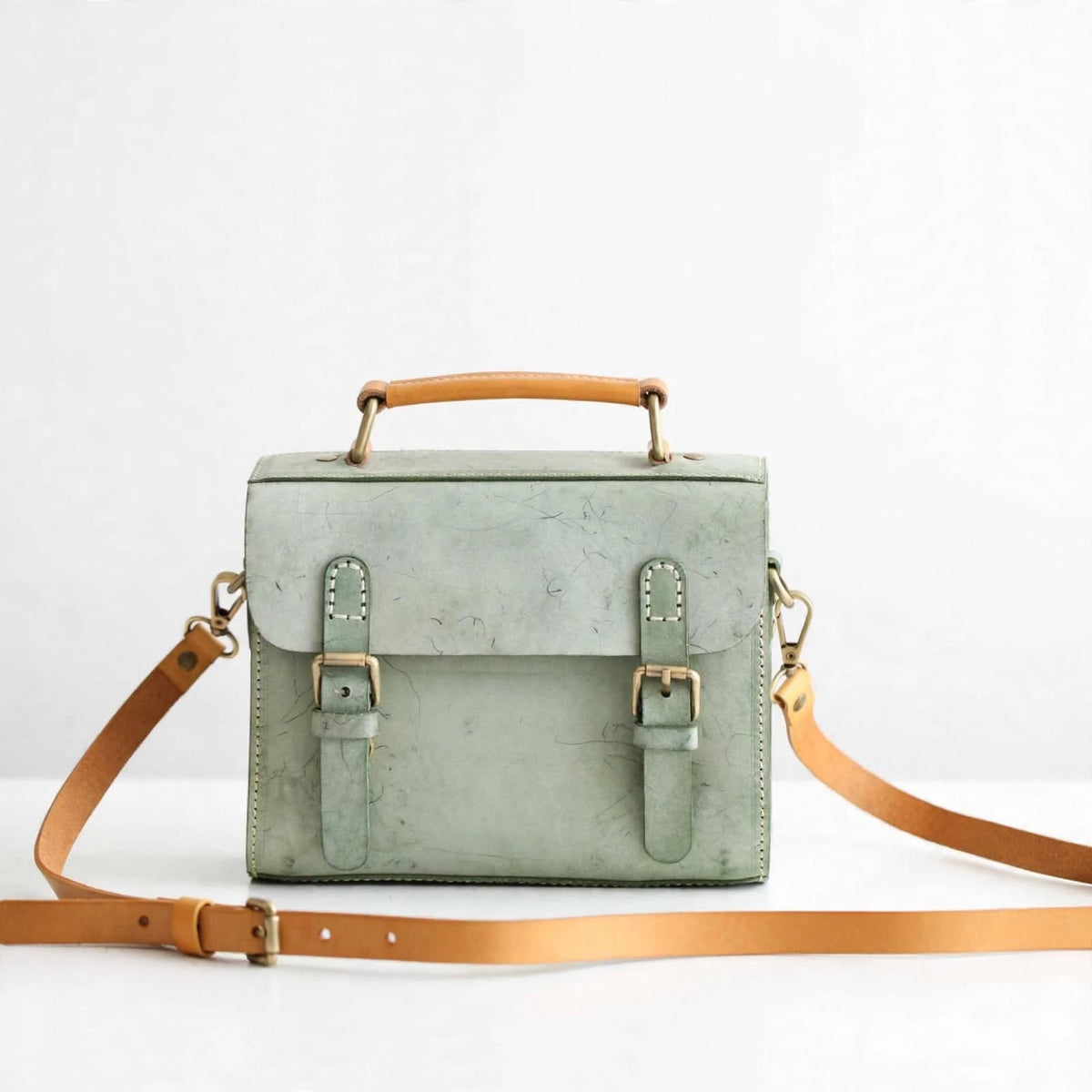 Oxford Leather Satchel Bag
