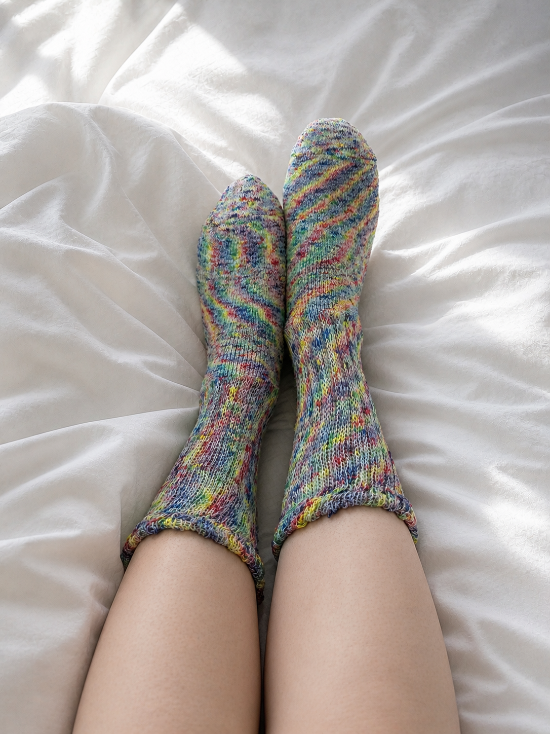 Ombre Loose Top Sock Collection - Prism
