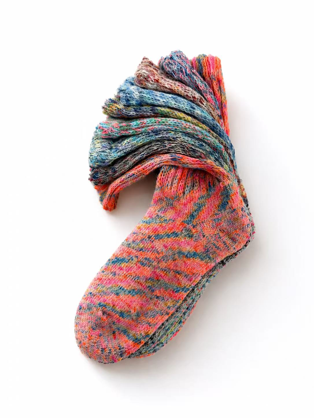 Ombre Loose Top Sock Collection - Prism