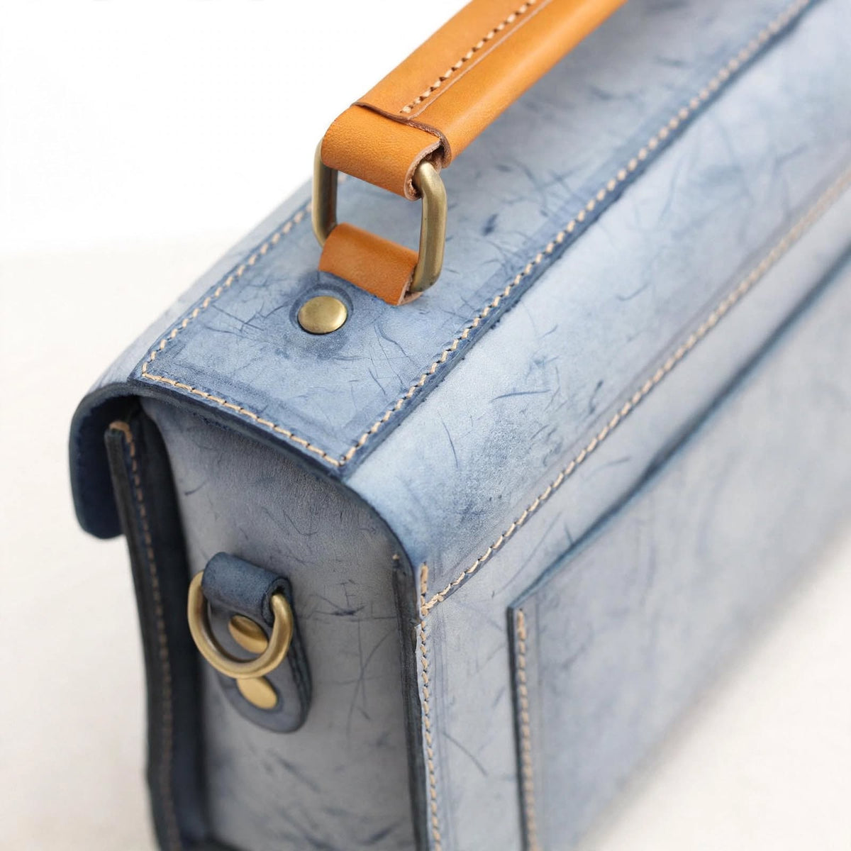 Oxford Leather Satchel Bag
