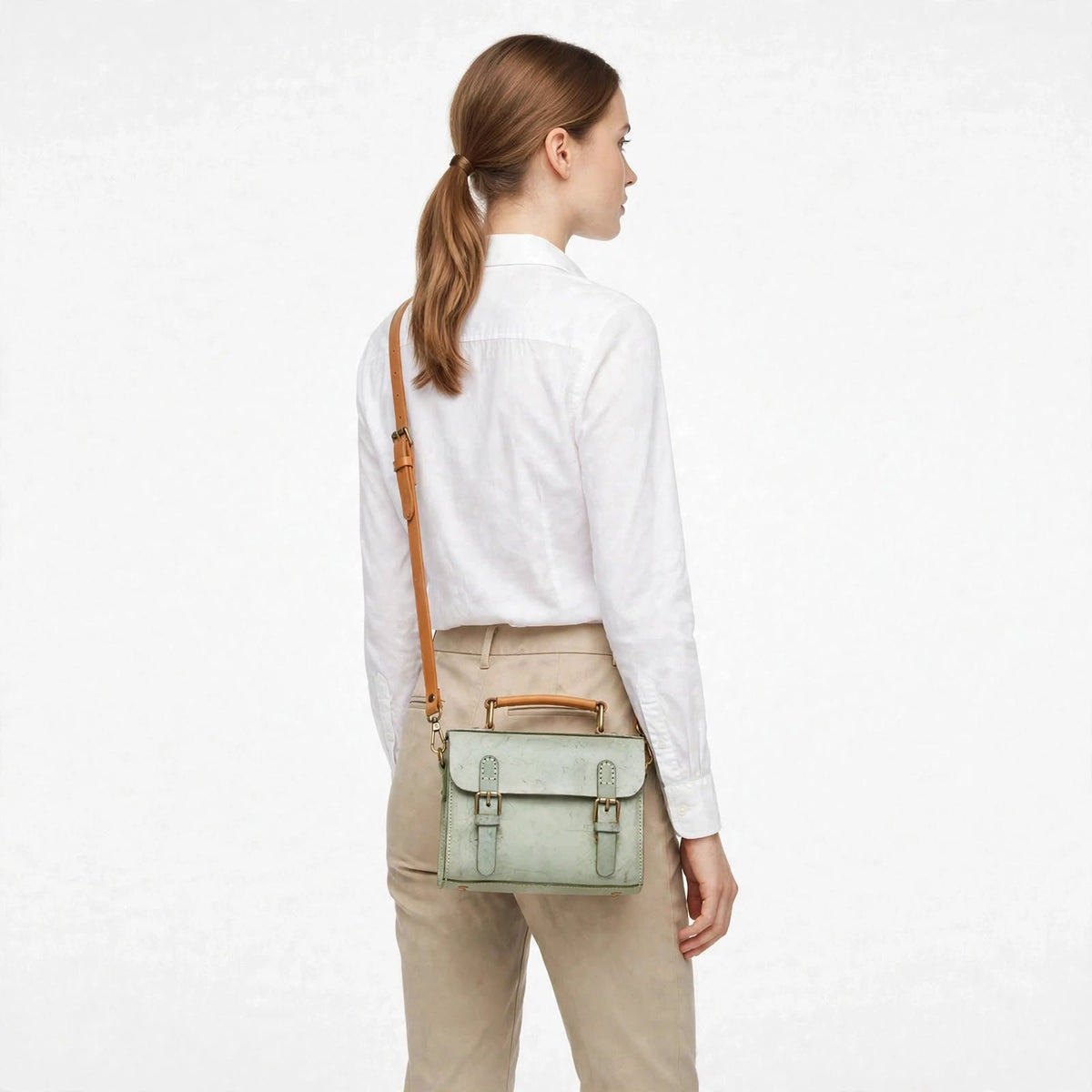 Oxford Leather Satchel Bag